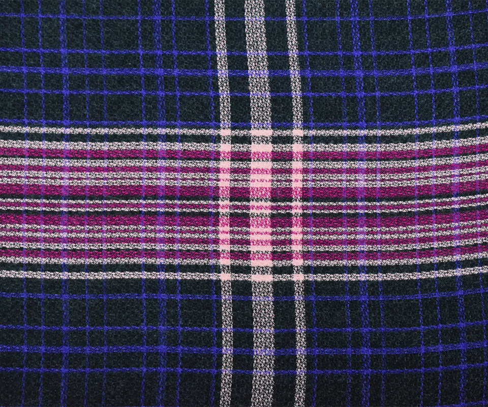 Black-Multi Cotton Famous Maker Momie Crepe Dobby Woven Fabric - Image 3