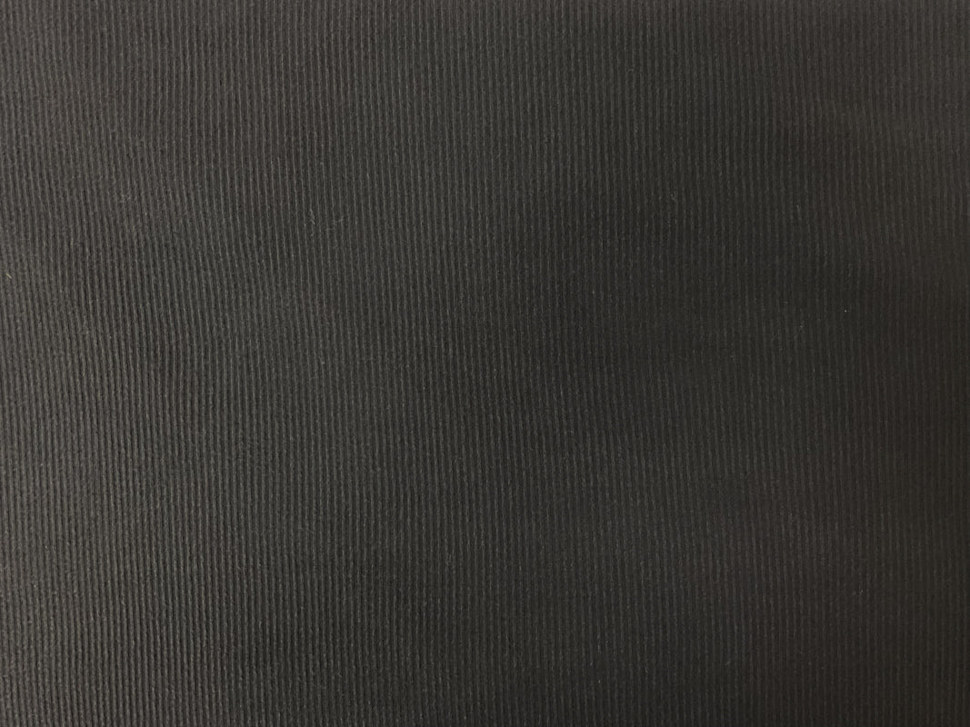 Black Poly Rayon Stretch Solid Brushed Face Rib Knit Fabric - Image 2