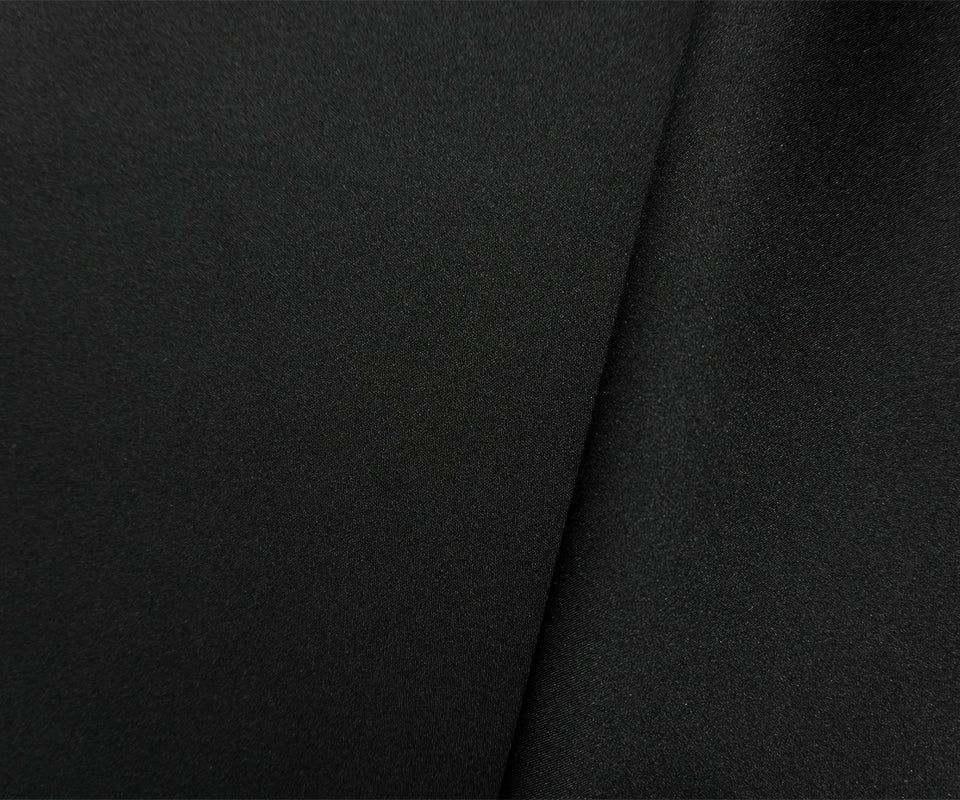 Black Poly Stretch Solid Neoprene Scuba Knit Fabric - Image 2