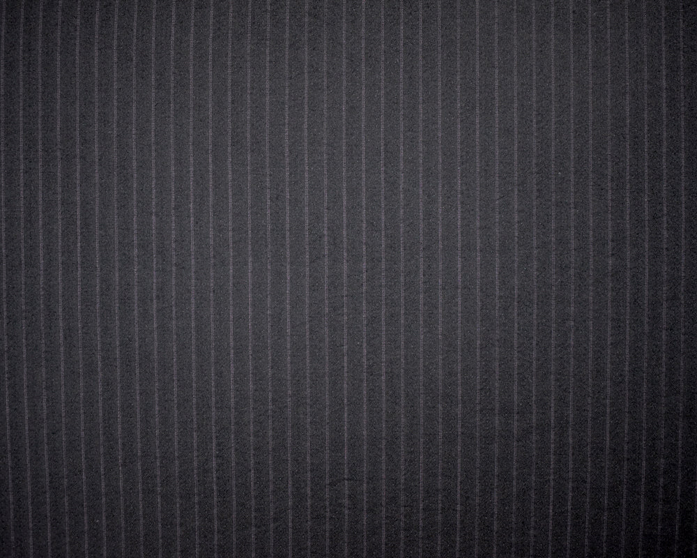 Black-Red Wool Poly Japanese Vertical Stripe Dobby Woven Shirting Fabric - Image 4