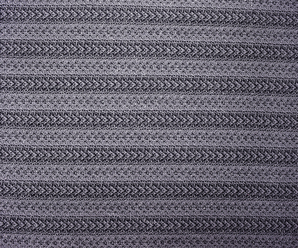 Black-Silver Rayon Blend Stretch Stripe Bengaline Jacquard Fabric - Image 3
