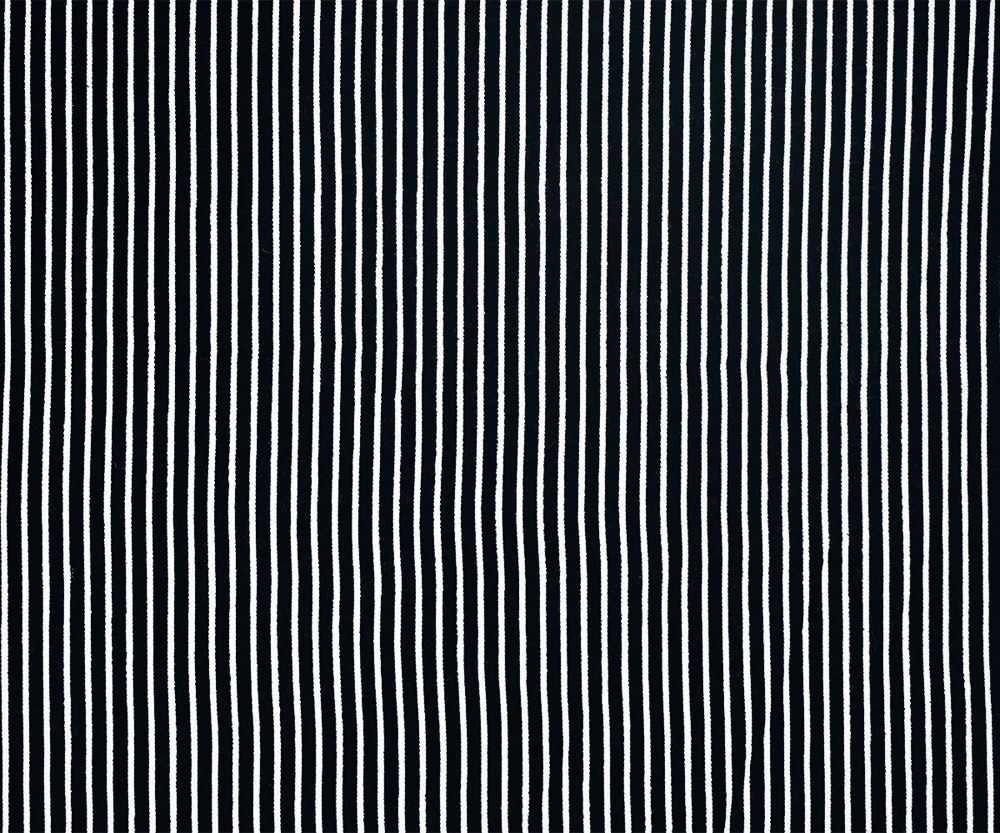 Black-White Stripe Printed Stretch Rayon Spandex Shirting Woven Fabric - Image 3