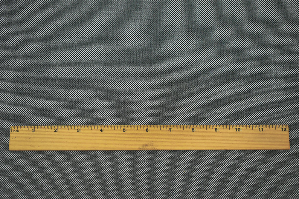 Black-White Wool Poly Dobby Woven Suiting Fabric - Image 5