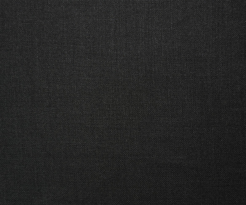 Black Wool Poly Solid Woven Shirting Fabric - Image 4