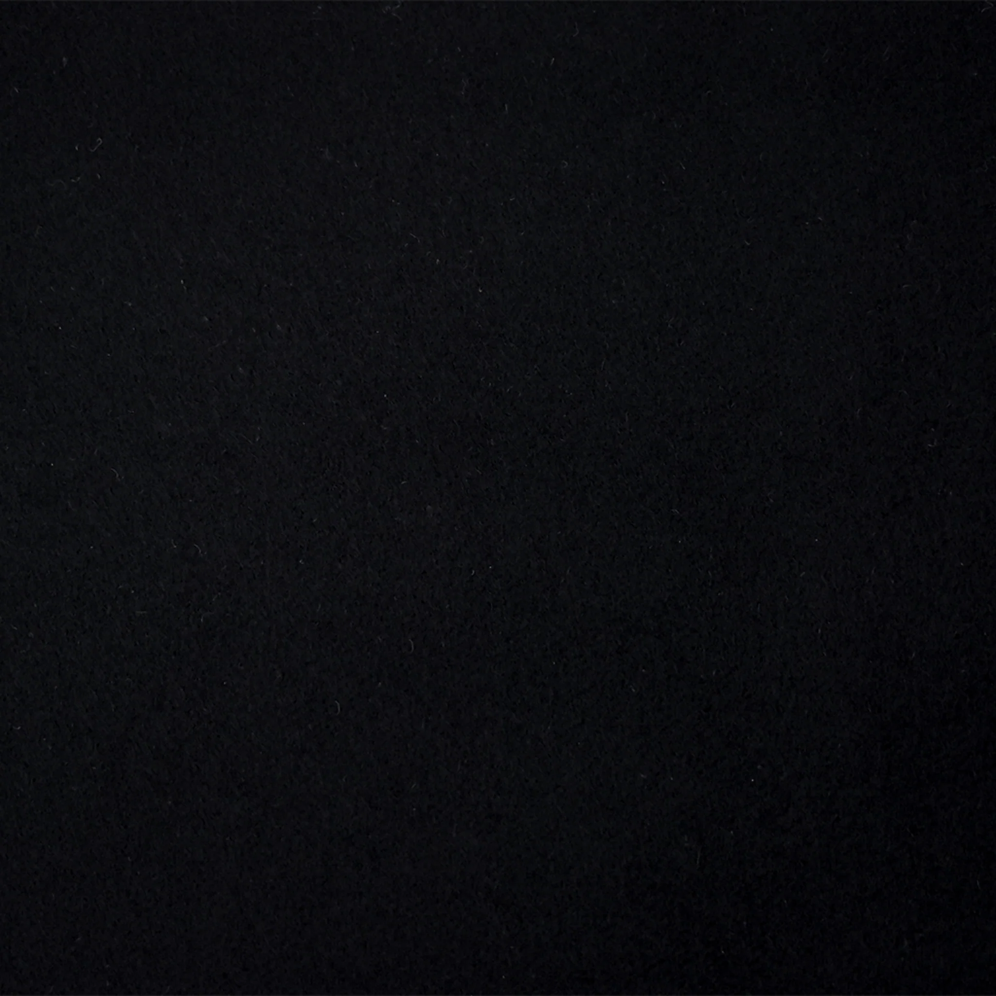 Black Wool Solid Single Sided Brushed Twill Woven Jacketing Fabric - Image 2