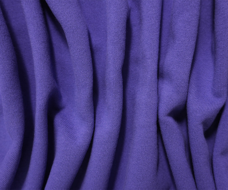 Blue 15 oz. Cotton Heavy Sweatshirt Fleece Knit Fabric - Image 2