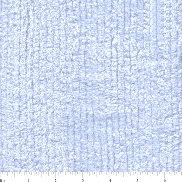 Blue Cotton Chenille Fabric - Reorderable