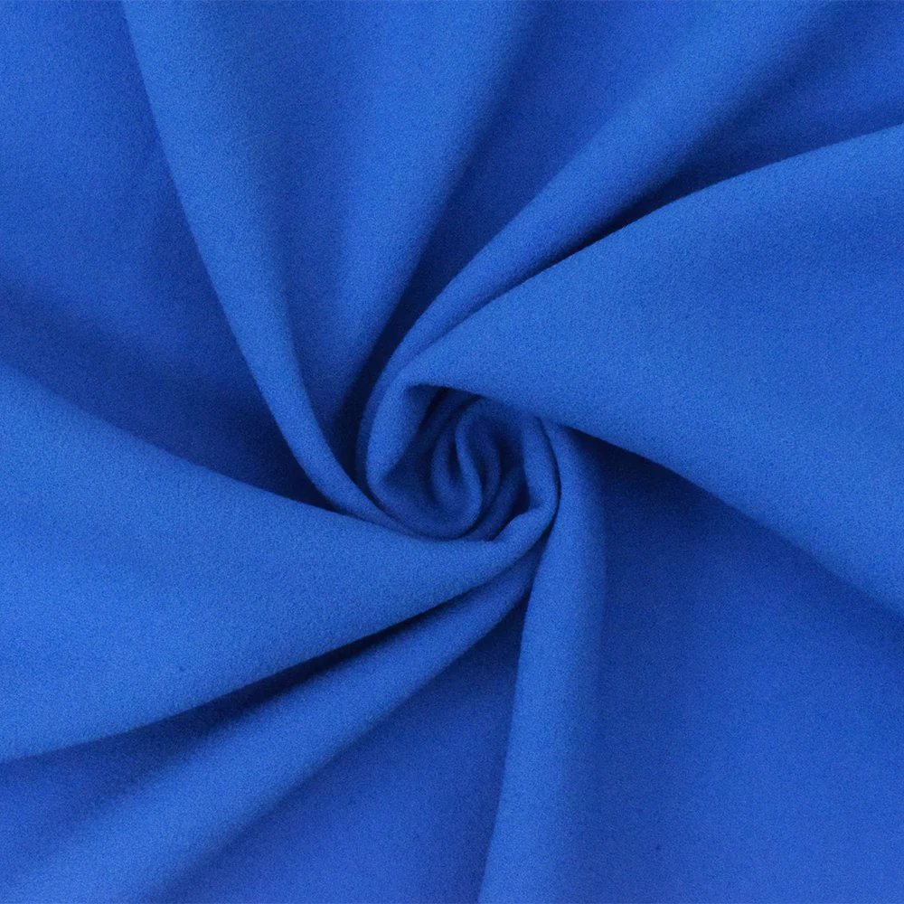 Blue Famous Designer Poly Double Sided Crepe Woven Fabric - Image 3