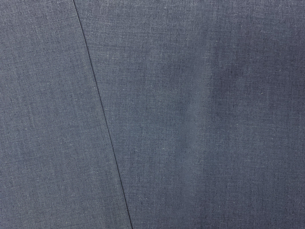 Blue Famous Maker 3 oz. Cotton Slub Twill Chambray Woven Fabric - Image 2