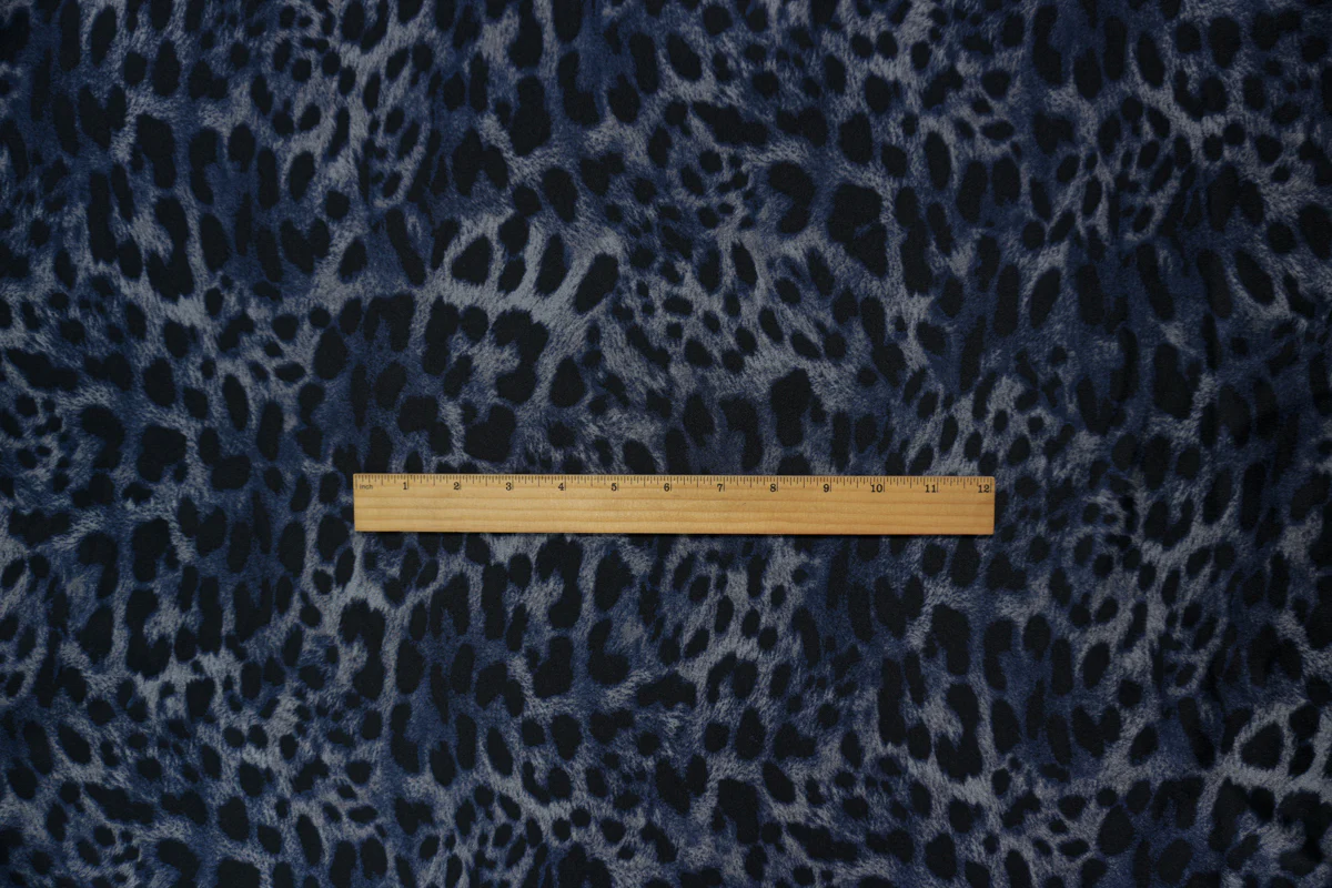 Blue Famous Maker Nylon Spandex Cheetah Tricot Knit Fabric - Image 4