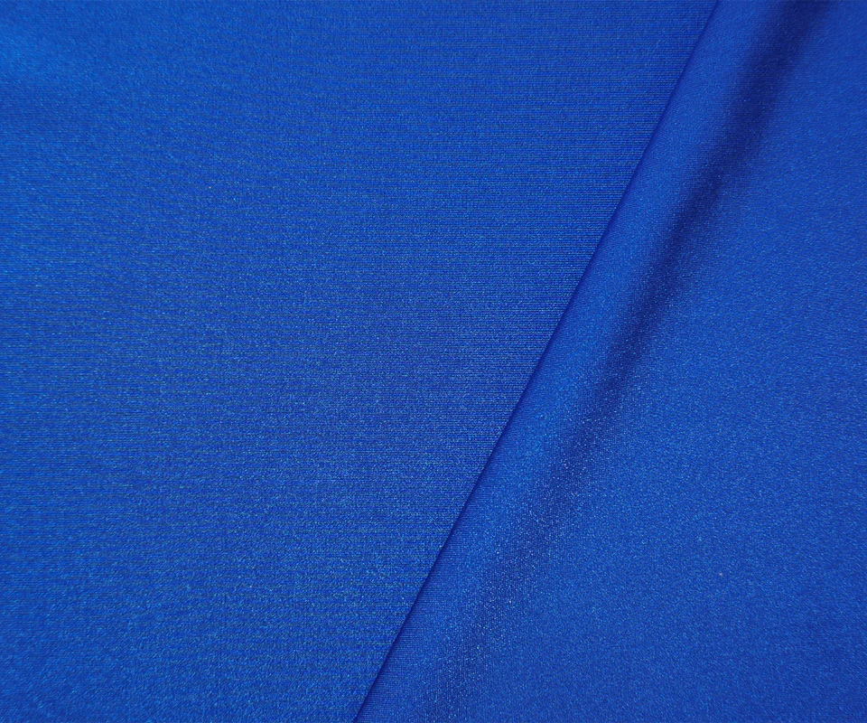 Blue Nylon Spandex Performance Solid Knit Fabric - Image 2