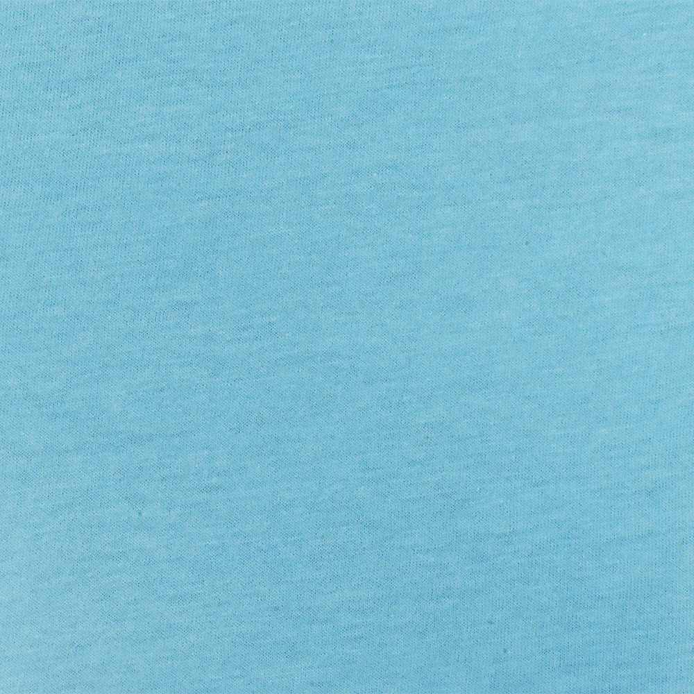 Blue Organic Cotton Stretch Spandex Solid Jersey Knit Fabric - Image 4