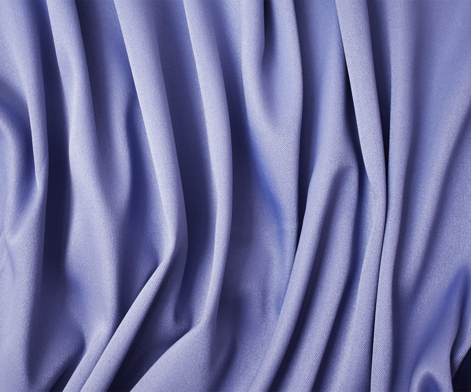 Blue Poly Spandex Stretch Solid Stretch Lamour Woven Fabric - Image 3