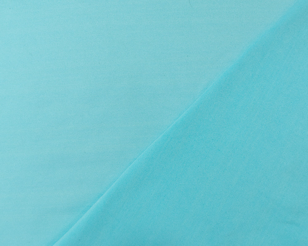Blue Poly Stretch Spandex Solid Jersey Knit Fabric - Image 2
