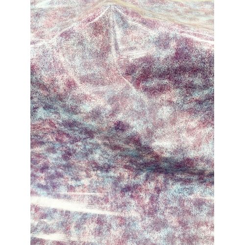 Blue/Purple Tie Dye Oilcloth Fabric - Reorderable - Image 2