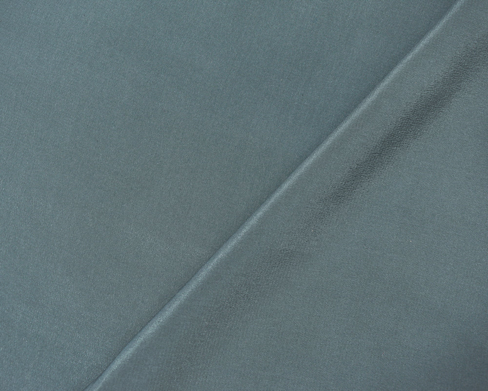 Blue Silk Famous Designer Crepe De Chine Woven Fabric - Image 2