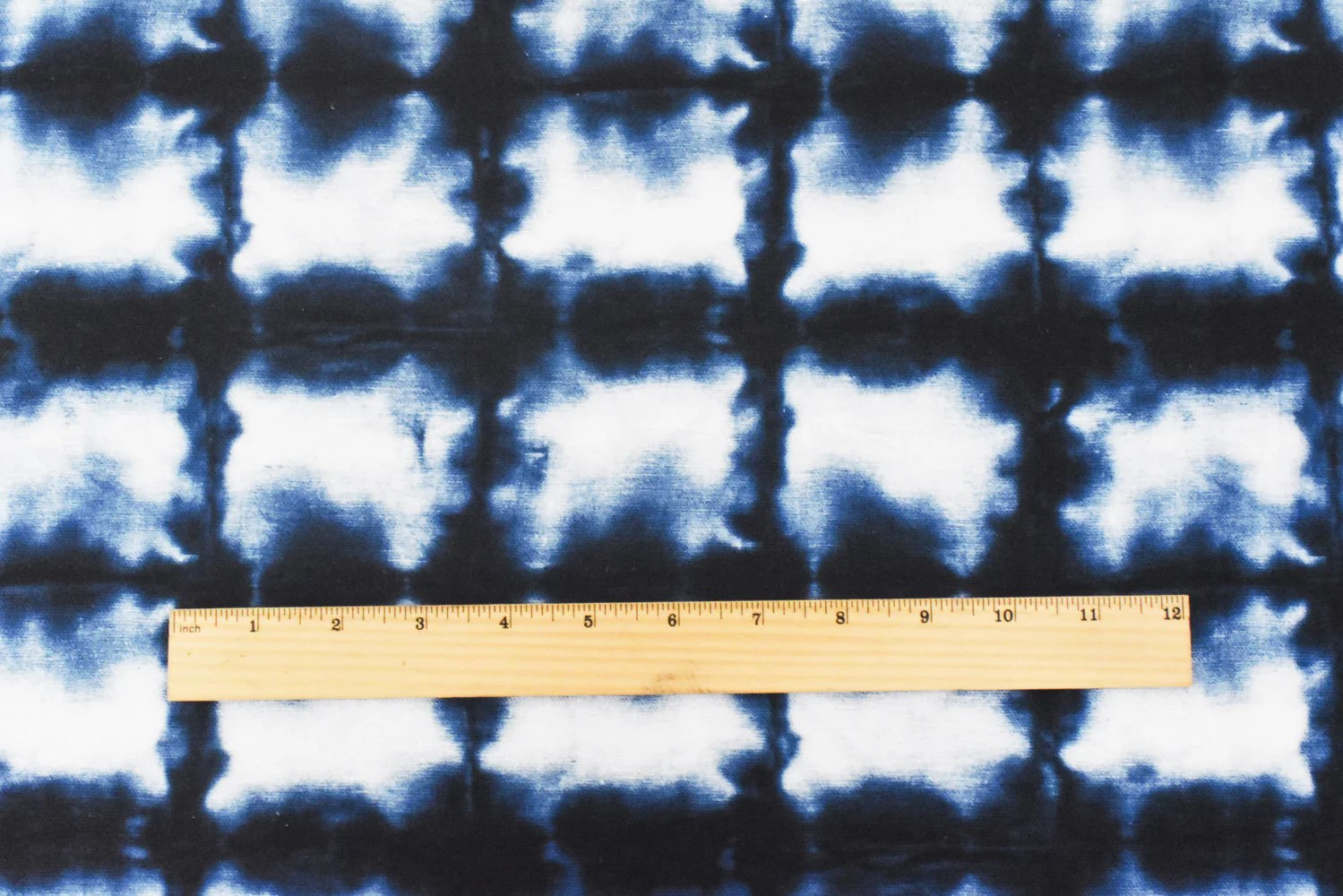 Blue-White P Kaufmann Tie Dye Printed Linen Woven Home Decorating Fabric - Image 5