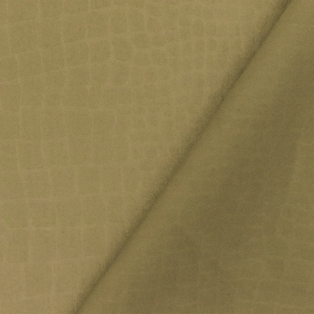 Brass Brown Famous Maker Reptile Jacquard Activewear Double Knit Fabric - Image 2