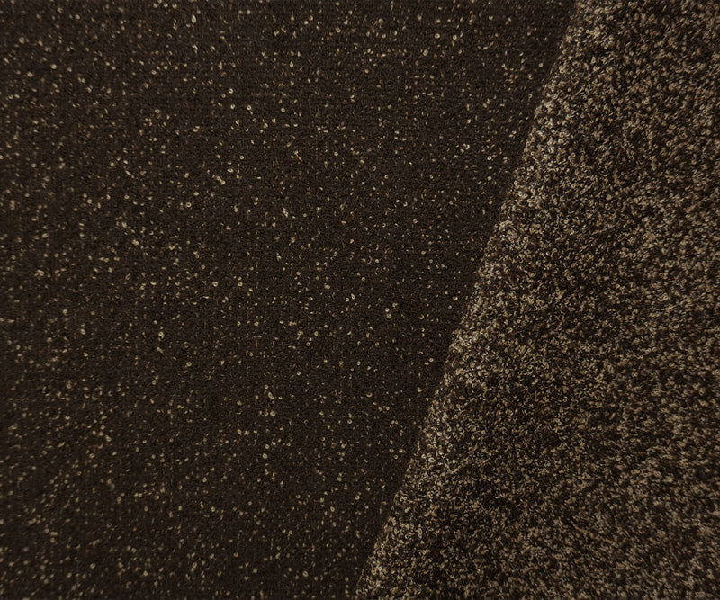 Brown-Beige Wool Poly Texture Boucle Woven Jacketing Fabric - Image 2