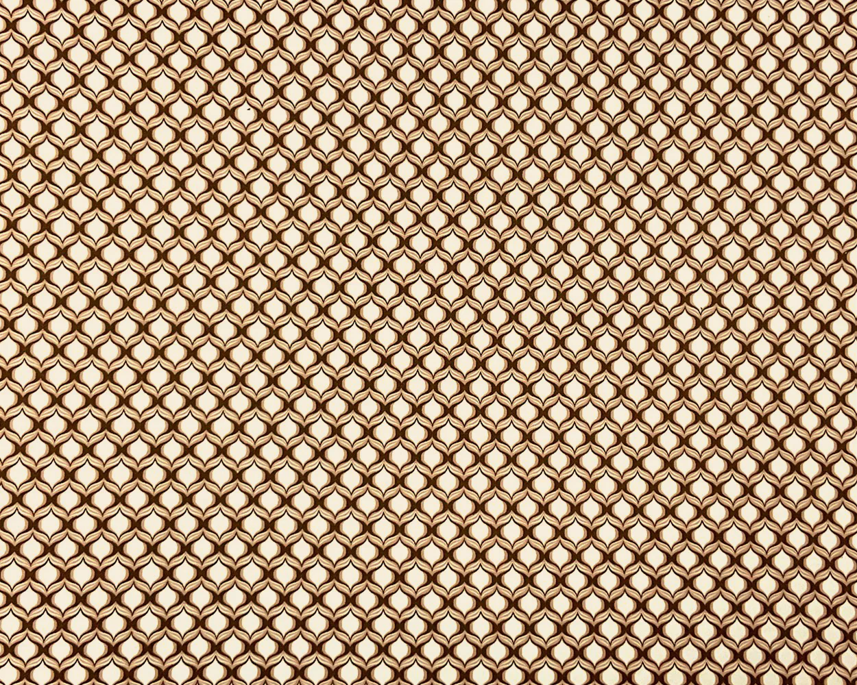 Brown-Multi Poly Spandex Stretch Abstract Ogee Print DB Jersey Knit Fabric - Image 3