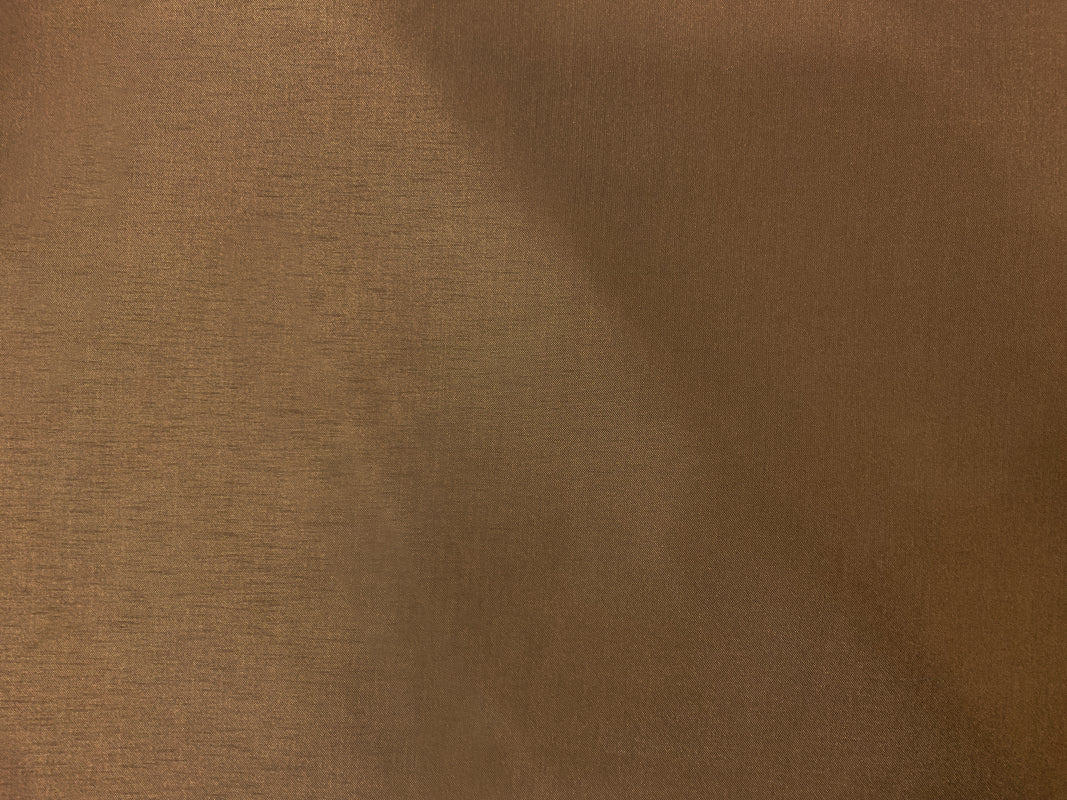 Brown Poly China Silk Solid Lining Woven Fabric - Image 3