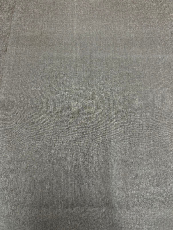 Brown Woven Silk Chiffon Fabric - Image 2