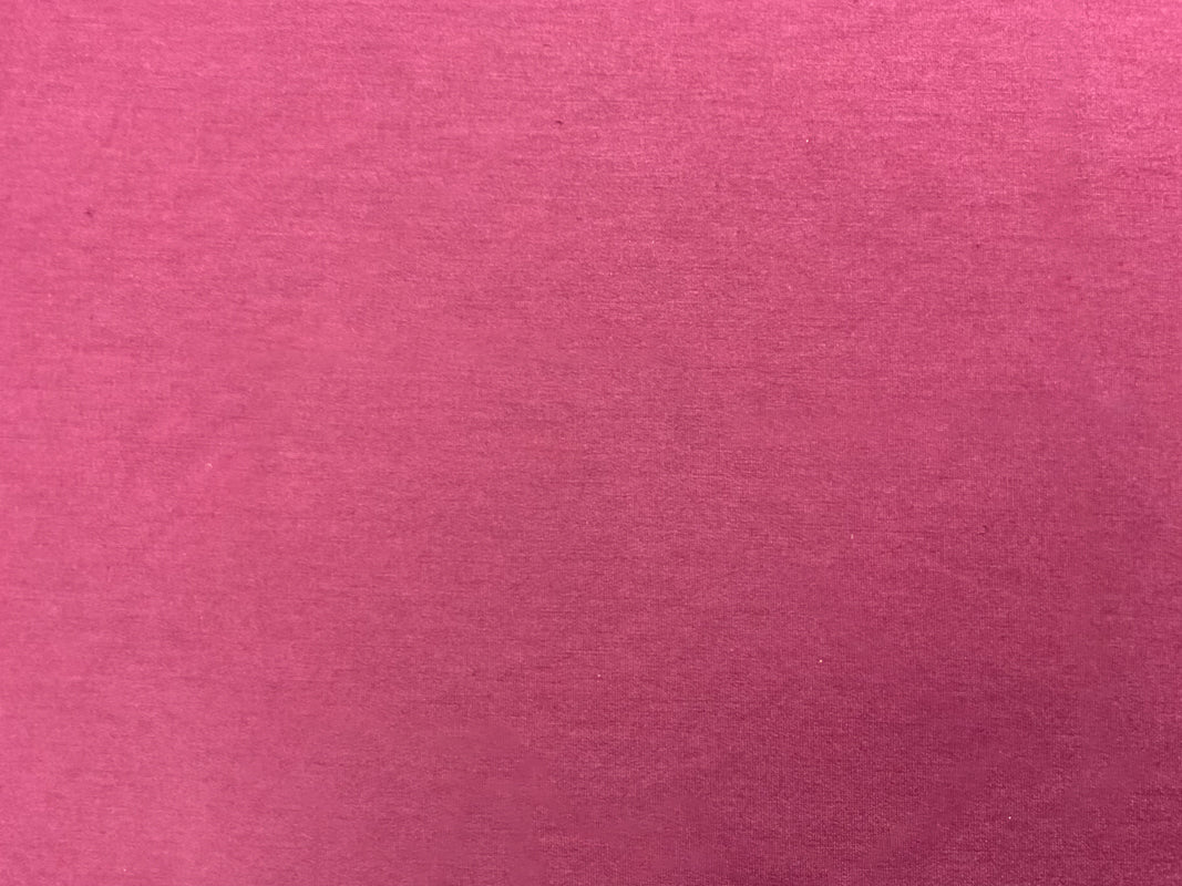Burgundy Poly Cotton Spandex Solid Baby French Terry Knit Fabric - Image 2