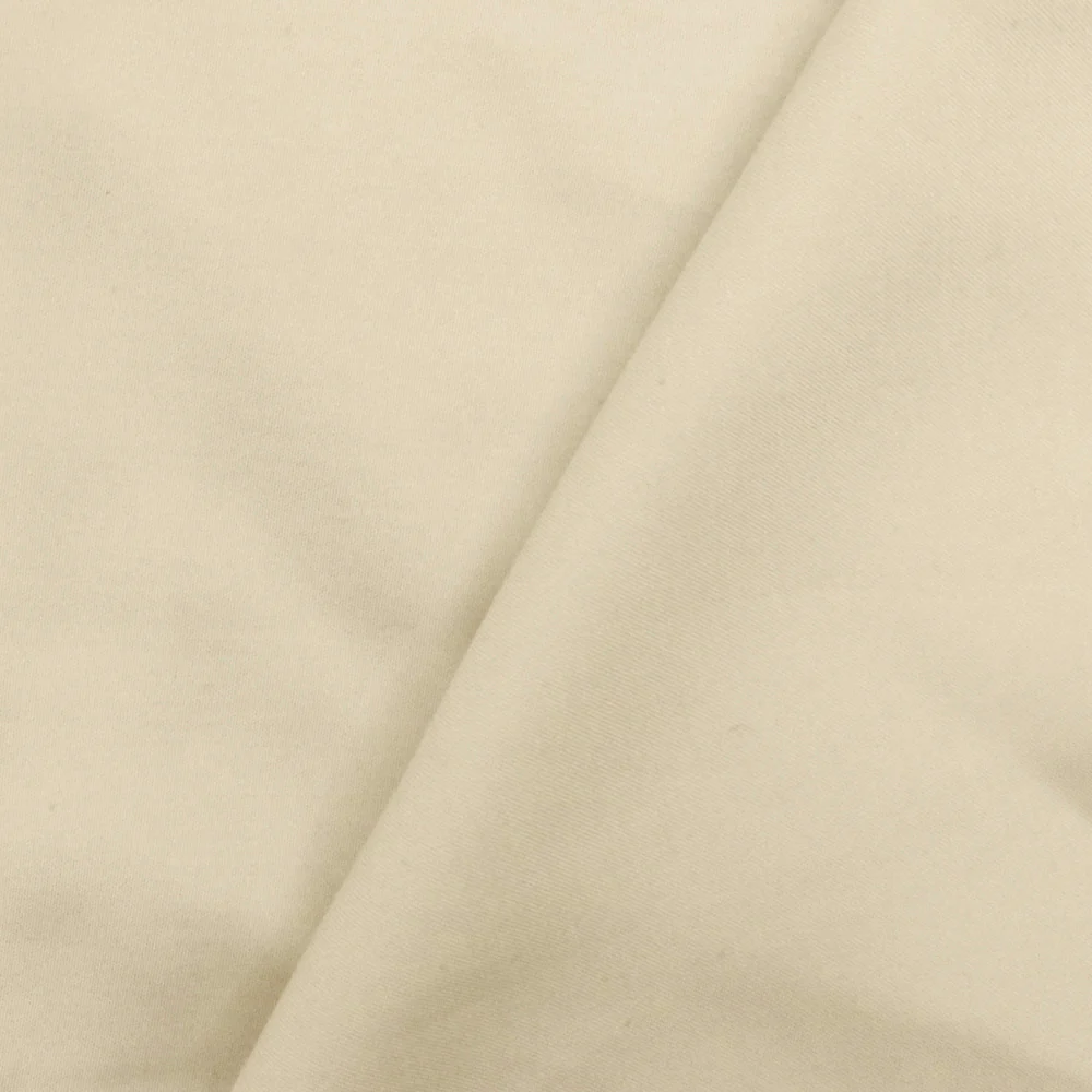Champagne Beige Solid Rayon Satin Woven Fabric - Image 4