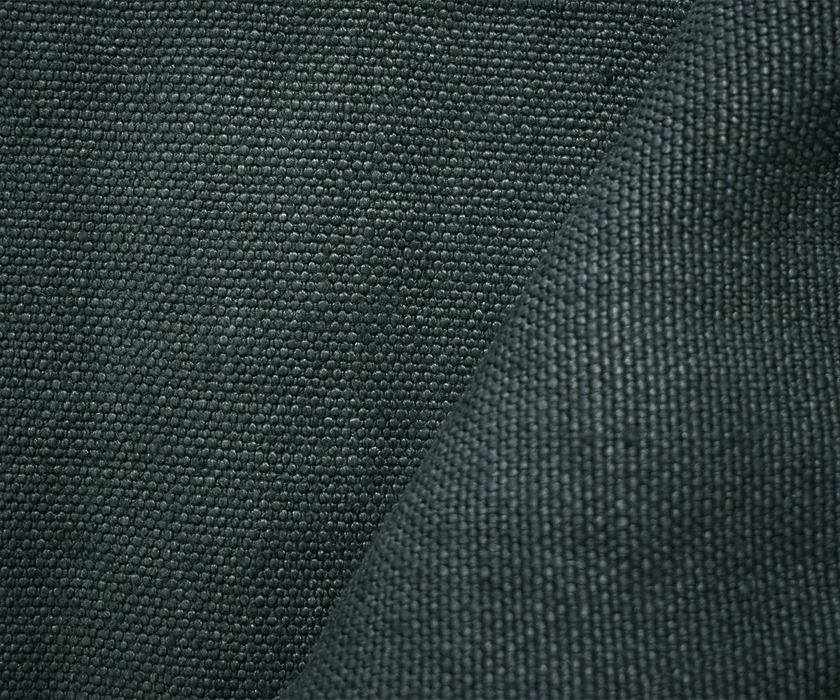 Charcoal Gray Moygashel Washed Irish Linen Solid Home Decorating Fabric - Image 2