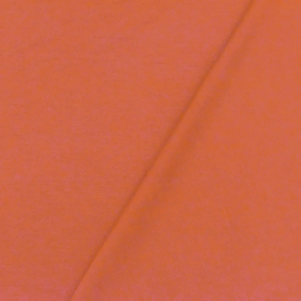 Clay Orange Solid Stretch Rayon Jersey Knit Fabric - Image 4