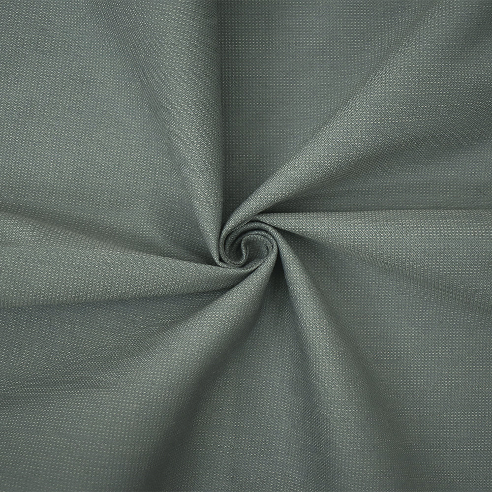 Cool Gray Poly Wool Dobby Woven Suiting Fabric