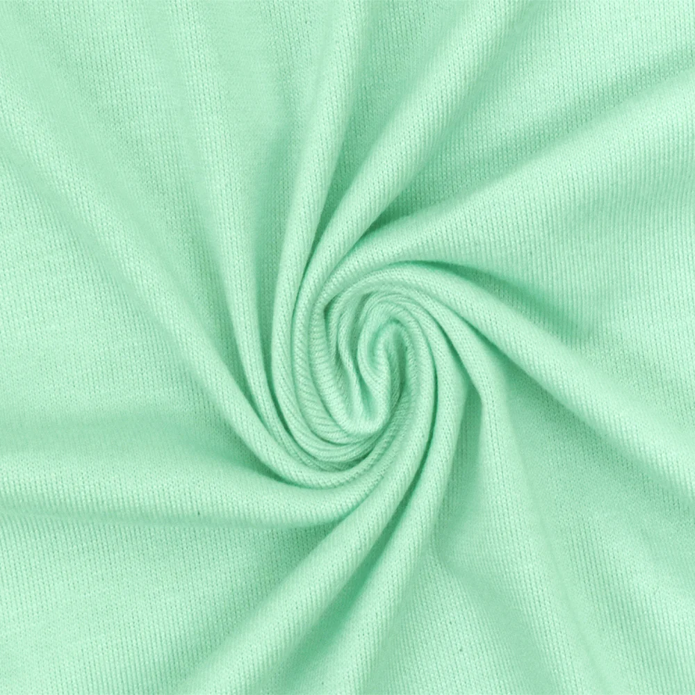 Cool Mint Green Solid Stretch Rayon Jersey Knit Fabric