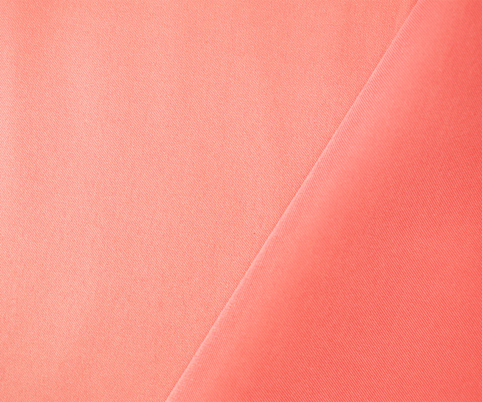 Coral Orange Poly Spandex Stretch Solid Stretch Lamour Woven Fabric - Image 2