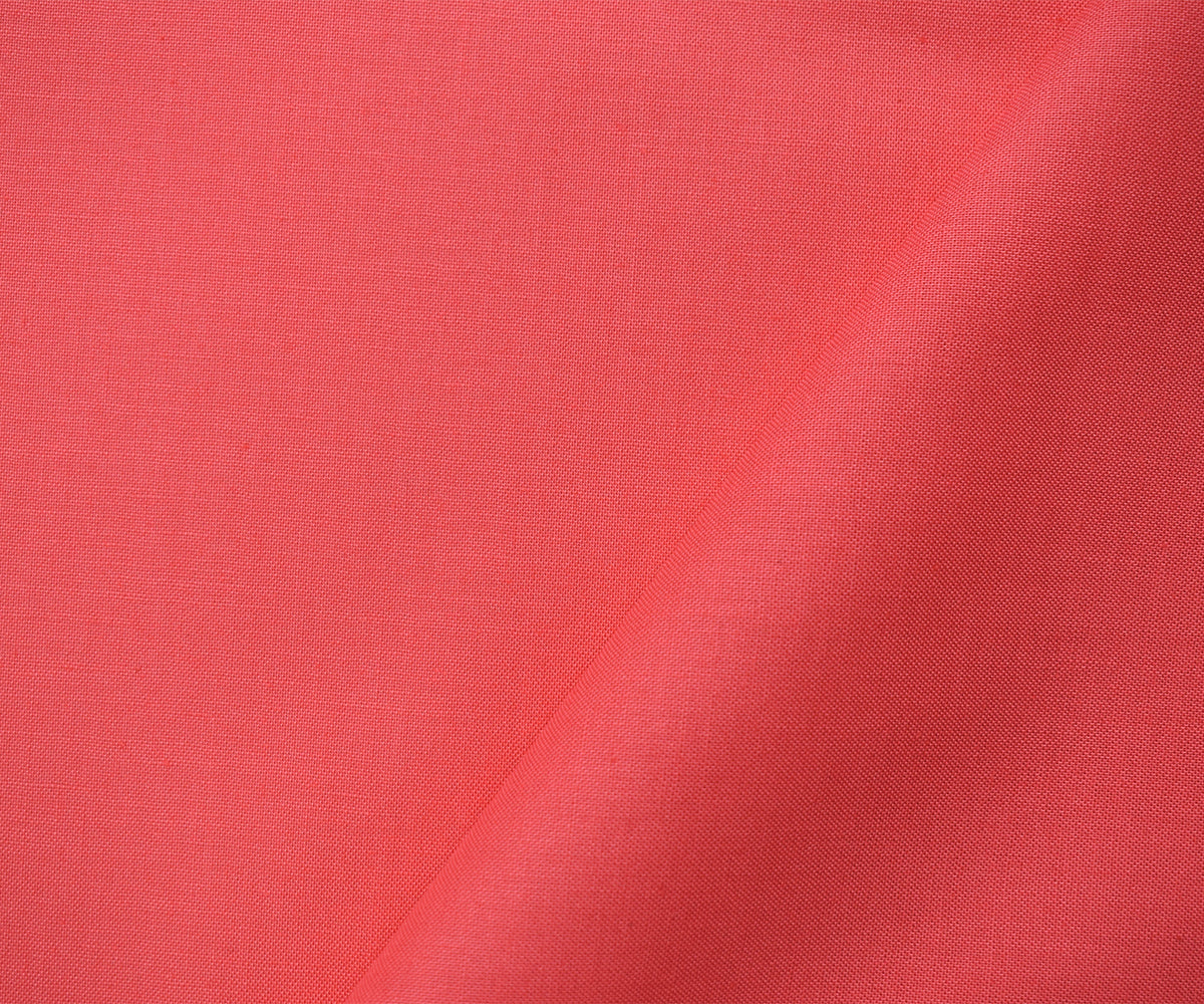 Coral Pink Cotton Solid Quality Quilting Woven 10 YD Bolt Fabric - Image 2