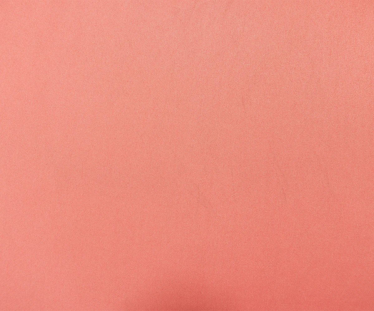 Coral Pink Poly Stretch Spandex Lamour Solid Satin Woven Fabric - Image 4