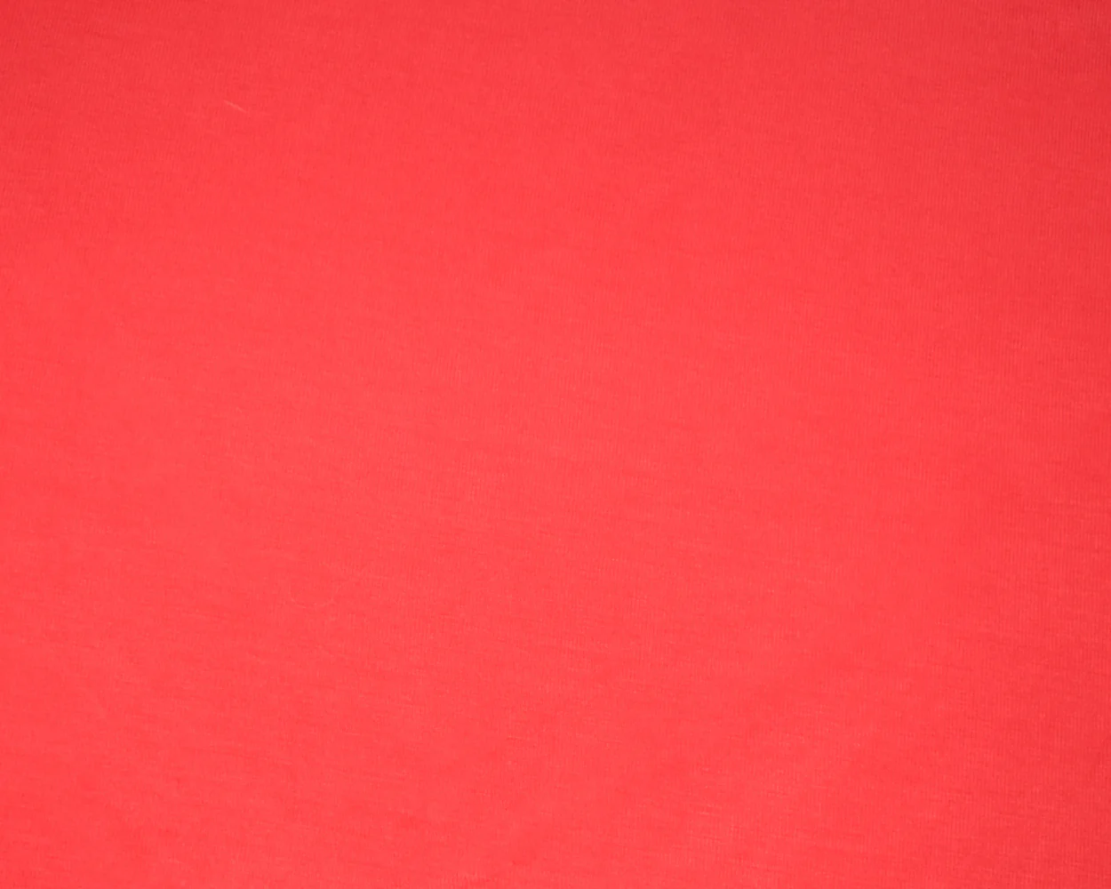 Coral Red Bamboo Stretch Spandex Solid Jersey Knit Fabric - Image 3