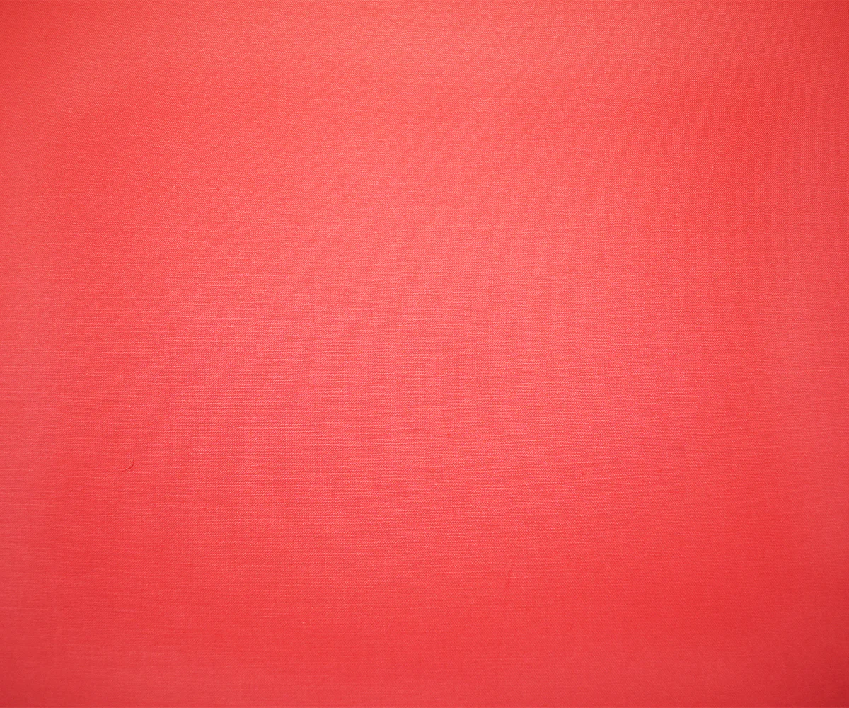 Coral Red Cotton Solid Sateen Woven Fabric - Image 2