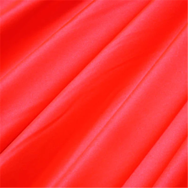 Coral Shiny Tricot Bolt Fabric