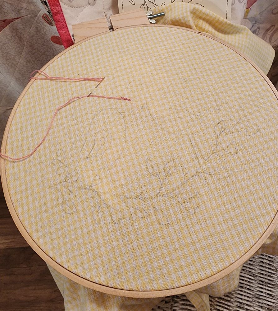 Darice Quilting-Slow Mindful Stitching-Embroidery Hoop 10" Wood Round 1 pc - Image 2