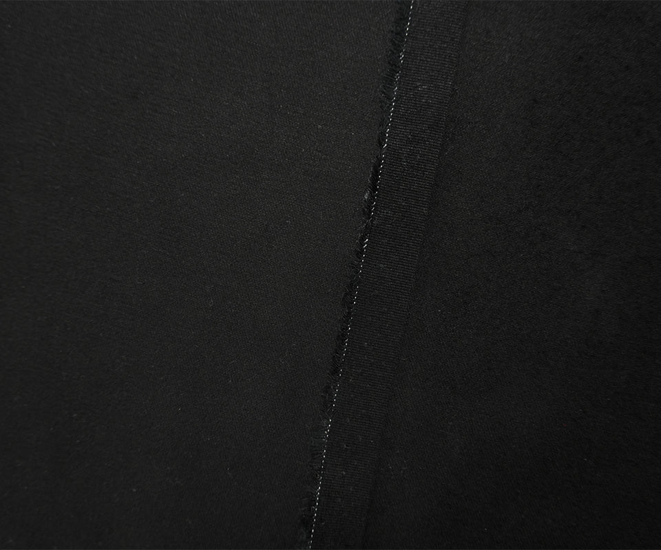 Dark Black 10 oz. Famous Denim Co. Cotton Blend Italian Denim Fabric - Image 2