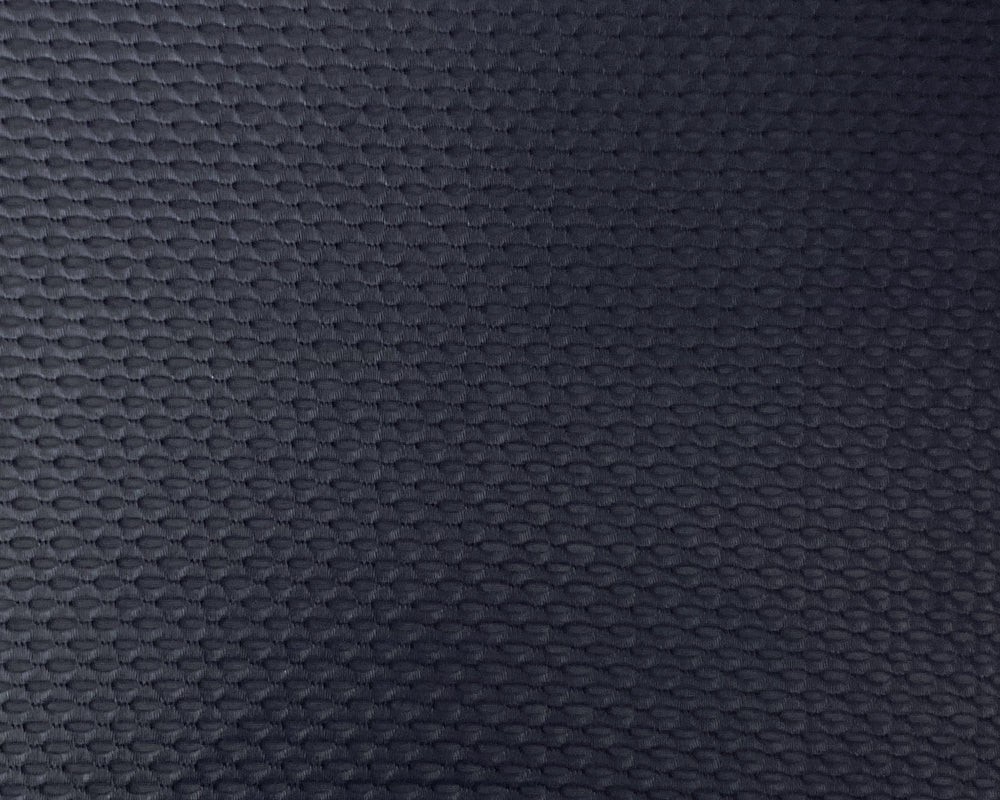 Dark Blue Nylon Spandex Stretch Mesh Knit Famous Maker Yoga Fabric - Image 3