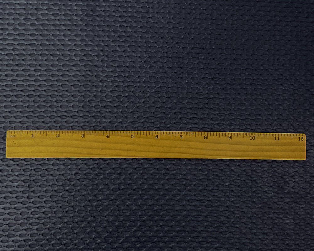 Dark Blue Nylon Spandex Stretch Mesh Knit Famous Maker Yoga Fabric - Image 4