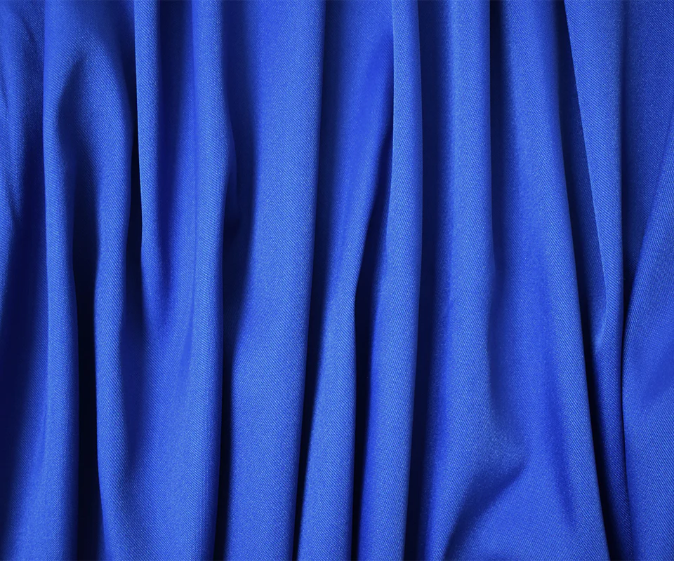 Dark Blue Poly Spandex Stretch Solid Stretch Lamour Woven Fabric - Image 3