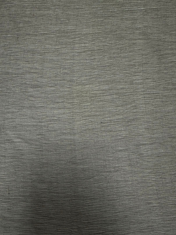 Dark Brown Crinkled Woven Silk Chiffon Fabric - Image 2