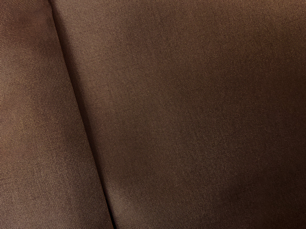 Dark Brown Poly China Silk Solid Lining Woven Fabric - Image 2