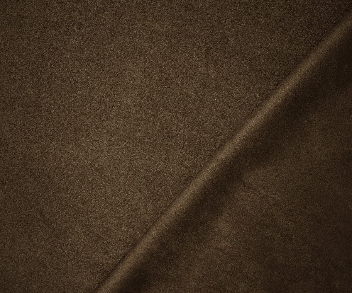 Dark Brown Stretch Spandex Solid Microsuede Knit Fabric - Image 2