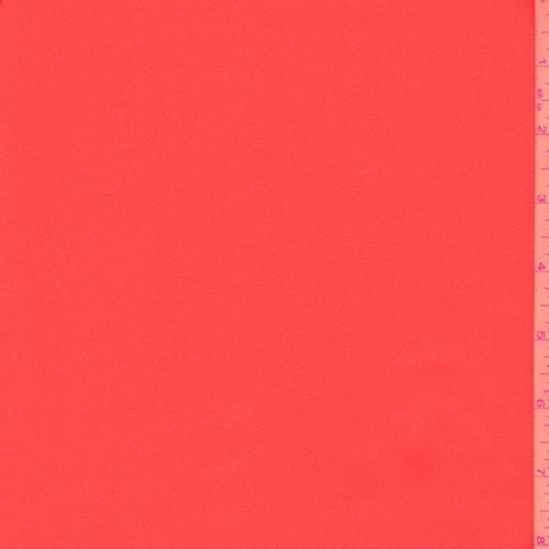 Dark Coral Crepe Georgette Fabric
