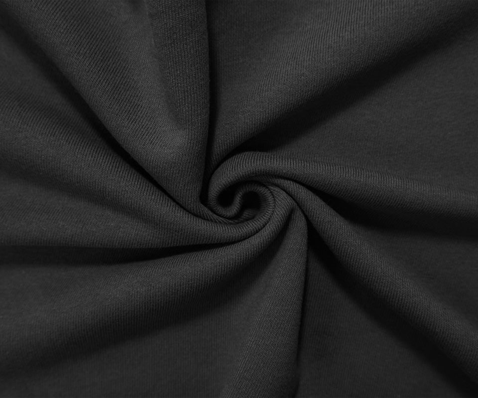 Dark Gray 16 oz. Cotton Heavy Sweatshirt Fleece Knit Fabric - Image 3