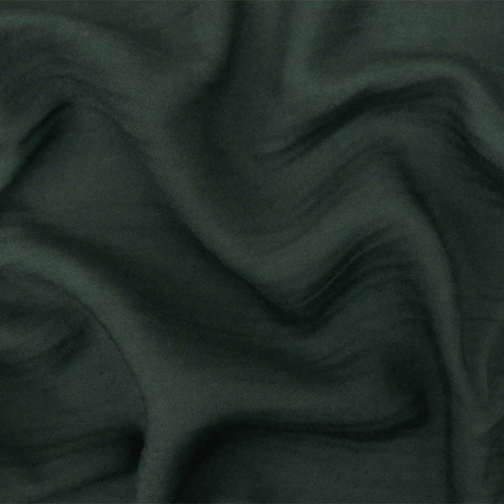 Dark Gray Solid Rayon Challis Woven Fabric - Image 2