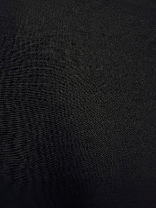 Dark Indigo Blue Solid Rayon Spandex Jersey Knit Fabric - Image 2
